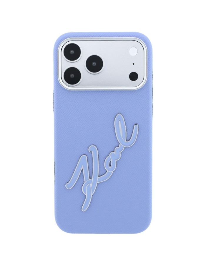 Karl Lagerfeld Smooth Big Resin Signature Logo Case for iPhone 18 Pro Max / 17 Pro Max - Blue Karl Lagerfeld Smooth Big Resin Signature Logo Case for iPhone 18 Pro Max / 17 Pro Max - Blue