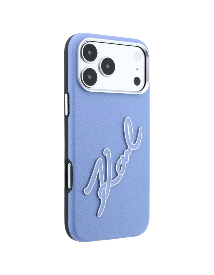 Karl Lagerfeld Smooth Big Resin Signature Logo Case for iPhone 18 Pro Max / 17 Pro Max - Blue Karl Lagerfeld Smooth Big Resin Signature Logo Case for iPhone 18 Pro Max / 17 Pro Max - Blue
