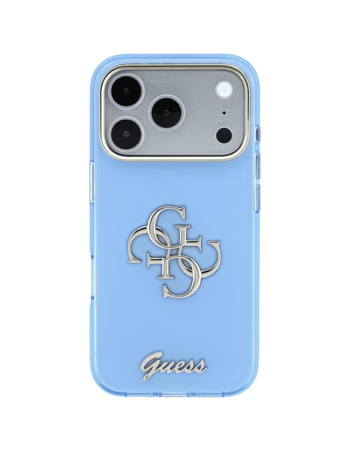 Guess IML 4G Script Metal Case for iPhone 18 Pro Max / 17 Pro Max - Light Blue Guess IML 4G Script Metal Case for iPhone 18 Pro Max / 17 Pro Max - Light Blue
