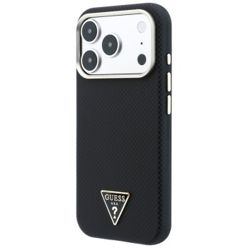 Guess Kevlar Triangle Logo MagSafe Case for iPhone 18 Pro Max / 17 Pro Max - Black Guess Kevlar Triangle Logo MagSafe Case for iPhone 18 Pro Max / 17 Pro Max - Black