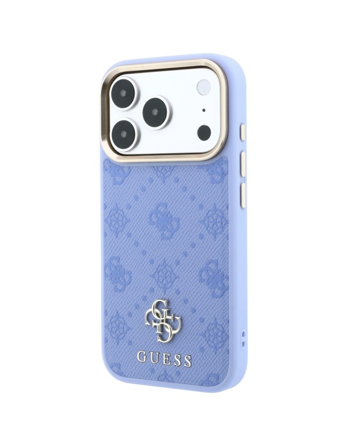 Guess Peony 4G Small Logo MagSafe Case for iPhone 18 Pro / 17 Pro - Light Blue