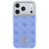 Guess Peony 4G Small Logo MagSafe Case for iPhone 18 Pro / 17 Pro - Light Blue