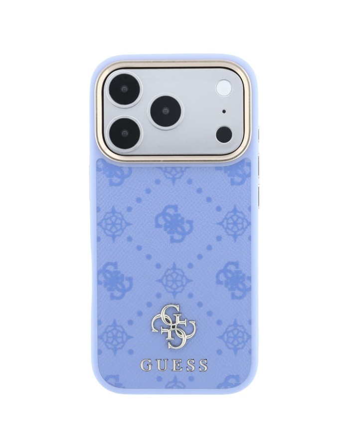 Guess Peony 4G Small Logo MagSafe Case for iPhone 18 Pro / 17 Pro - Light Blue