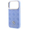 Guess Peony 4G Small Logo MagSafe Case for iPhone 18 Pro / 17 Pro - Light Blue