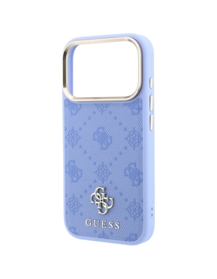 Guess Peony 4G Small Logo MagSafe Case for iPhone 18 Pro / 17 Pro - Light Blue