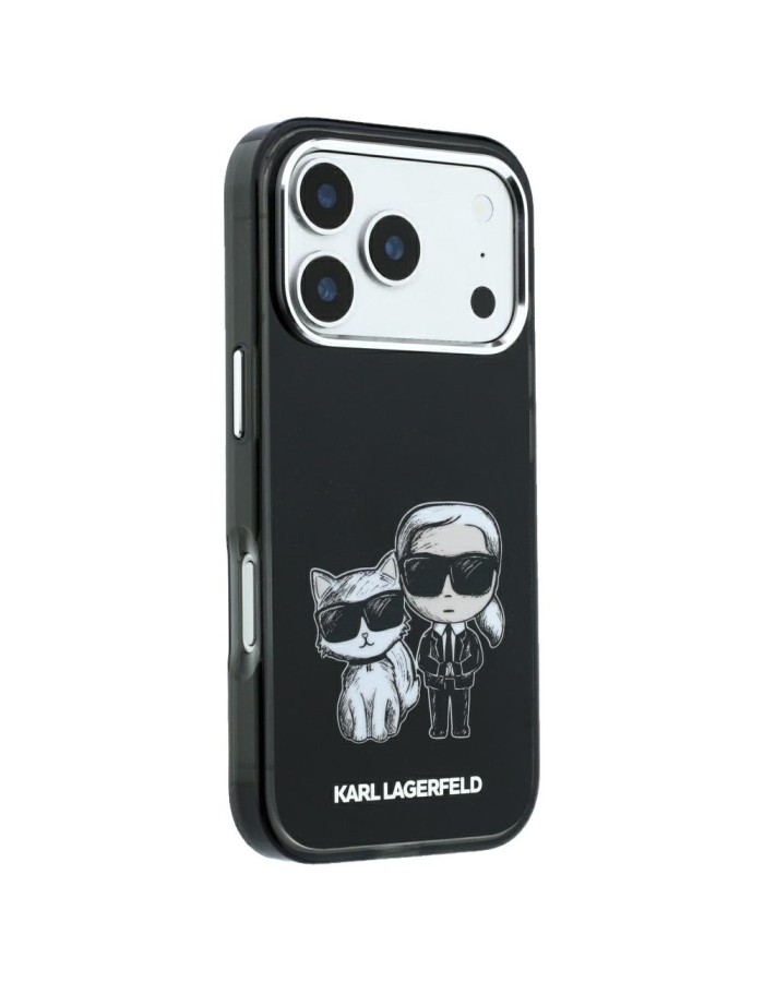Karl Lagerfeld Smooth Karl & Choupette Bodies Sketch MagSafe Case for iPhone 18 Pro Max / 17 Pro Max - Black Karl Lagerfeld Smooth Karl & Choupette Bodies Sketch MagSafe Case for iPhone 18 Pro Max / 17 Pro Max - Black