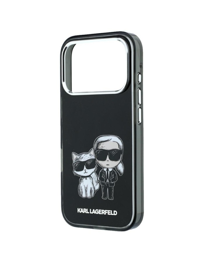 Karl Lagerfeld Smooth Karl & Choupette Bodies Sketch MagSafe Case for iPhone 18 Pro Max / 17 Pro Max - Black Karl Lagerfeld Smooth Karl & Choupette Bodies Sketch MagSafe Case for iPhone 18 Pro Max / 17 Pro Max - Black