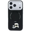 Karl Lagerfeld with Ring Stand 360 Karl & Choupette Heads Pin MagSafe Case for iPhone 18 Pro / 17 Pro - Black Karl Lagerfeld with Ring Stand 360 Karl & Choupette Heads Pin MagSafe Case for iPhone 18 Pro / 17 Pro - Black