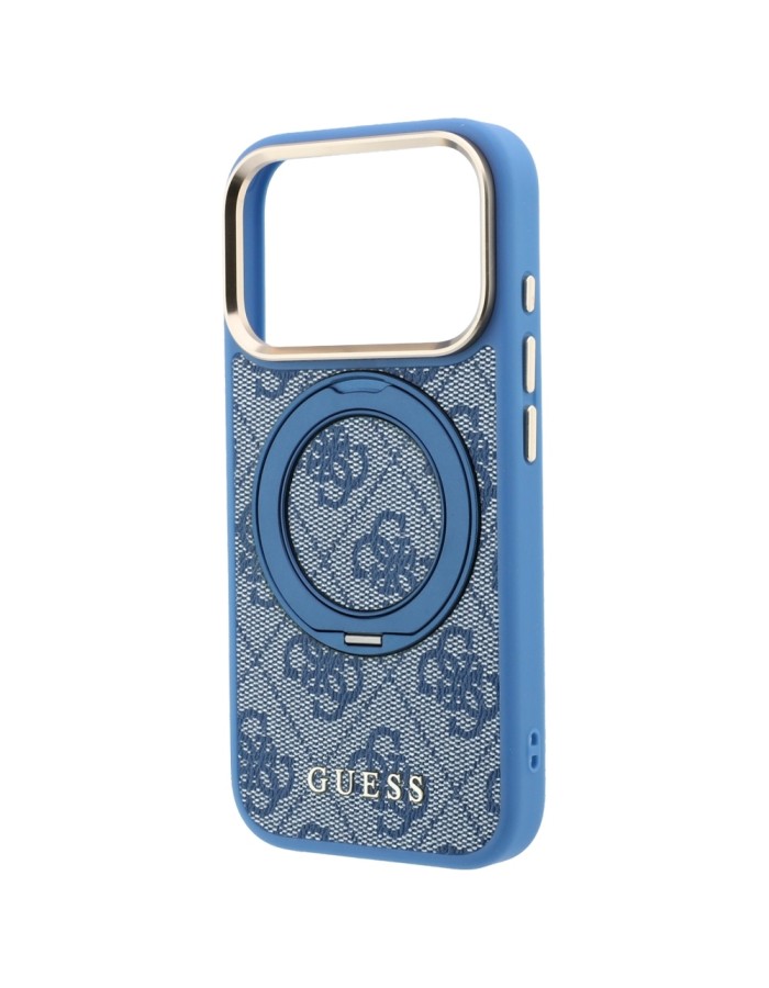 Guess Ring Stand 360 4G Classic Logo MagSafe Case for iPhone 18 Pro / 17 Pro - Blue Guess Ring Stand 360 4G Classic Logo MagSafe Case for iPhone 18 Pro / 17 Pro - Blue