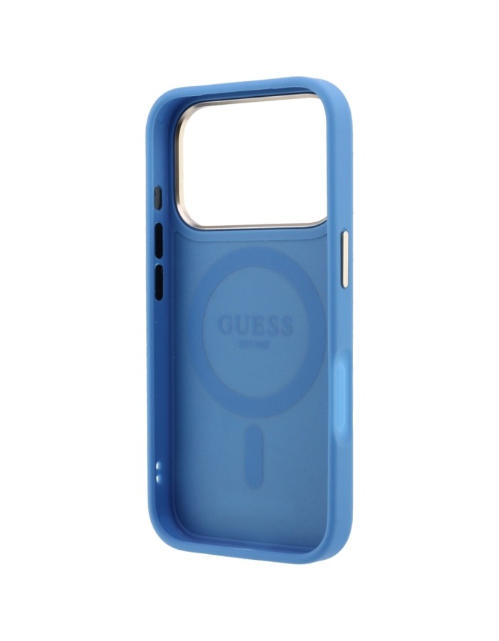 Guess Ring Stand 360 4G Classic Logo MagSafe Case for iPhone 18 Pro / 17 Pro - Blue Guess Ring Stand 360 4G Classic Logo MagSafe Case for iPhone 18 Pro / 17 Pro - Blue