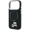 Karl Lagerfeld with Ring Stand 360 Karl & Choupette Heads Pin MagSafe Case for iPhone 18 Pro Max / 17 Pro Max - Black Karl Lagerfeld with Ring Stand 360 Karl & Choupette Heads Pin MagSafe Case for iPhone 18 Pro Max / 17 Pro Max - Black