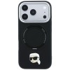 Karl Lagerfeld with Ring Stand 360 Karl Head Pin MagSafe Case for iPhone 18 Pro / 17 Pro - Black