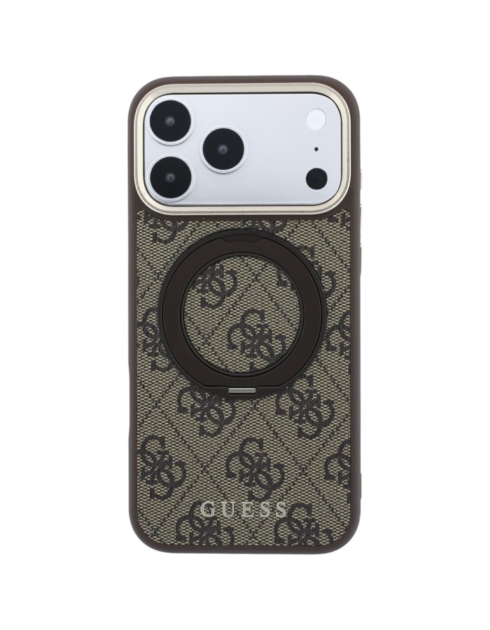 Guess Ring Stand 360 4G Classic Logo MagSafe Case for iPhone 18 Pro Max / 17 Pro Max - Brown Guess Ring Stand 360 4G Classic Logo MagSafe Case for iPhone 18 Pro Max / 17 Pro Max - Brown