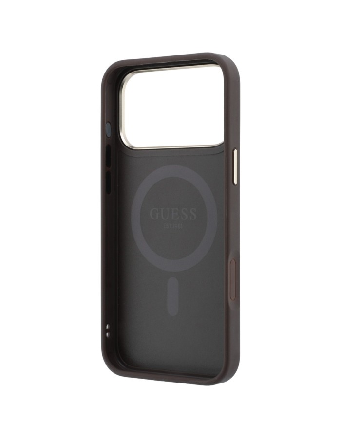 Guess Ring Stand 360 4G Classic Logo MagSafe Case for iPhone 18 Pro Max / 17 Pro Max - Brown Guess Ring Stand 360 4G Classic Logo MagSafe Case for iPhone 18 Pro Max / 17 Pro Max - Brown