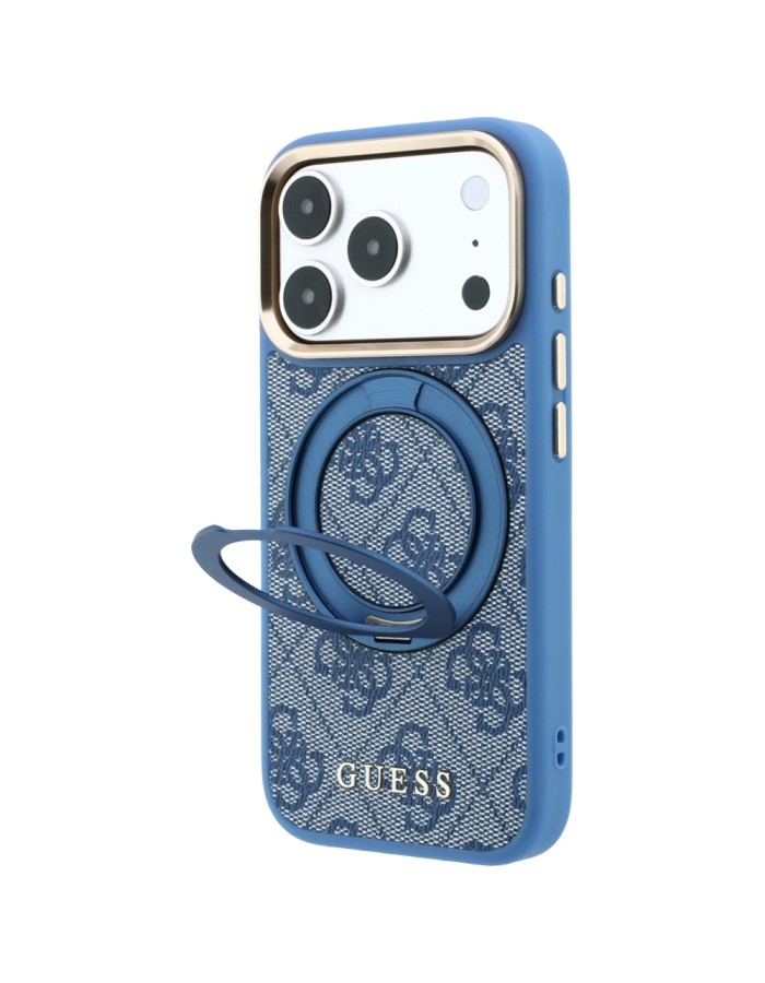Guess Ring Stand 360 4G Classic Logo MagSafe Case for iPhone 18 Pro Max / 17 Pro Max - Blue Guess Ring Stand 360 4G Classic Logo MagSafe Case for iPhone 18 Pro Max / 17 Pro Max - Blue