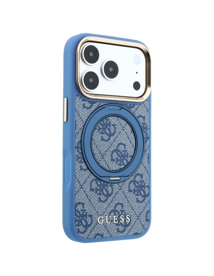 Guess Ring Stand 360 4G Classic Logo MagSafe Case for iPhone 18 Pro Max / 17 Pro Max - Blue Guess Ring Stand 360 4G Classic Logo MagSafe Case for iPhone 18 Pro Max / 17 Pro Max - Blue