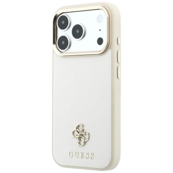 Guess Saffiano Small 4G & Classic Logo MagSafe Case for iPhone 18 Pro / 17 Pro - Beige Guess Saffiano Small 4G & Classic Logo MagSafe Case for iPhone 18 Pro / 17 Pro - Beige
