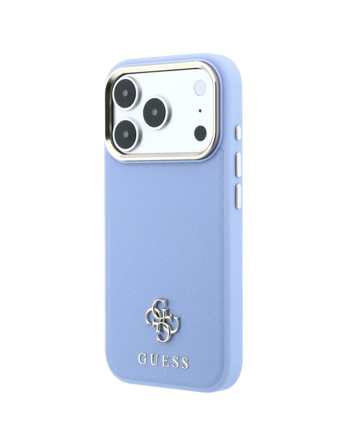 Guess Saffiano Small 4G & Classic Logo MagSafe Case for iPhone 18 Pro Max / 17 Pro Max - Light Blue Guess Saffiano Small 4G & Classic Logo MagSafe Case for iPhone 18 Pro Max / 17 Pro Max - Light Blue