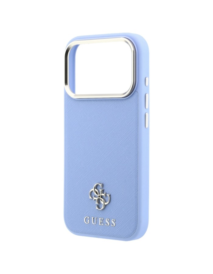 Guess Saffiano Small 4G & Classic Logo MagSafe Case for iPhone 18 Pro Max / 17 Pro Max - Light Blue Guess Saffiano Small 4G & Classic Logo MagSafe Case for iPhone 18 Pro Max / 17 Pro Max - Light Blue