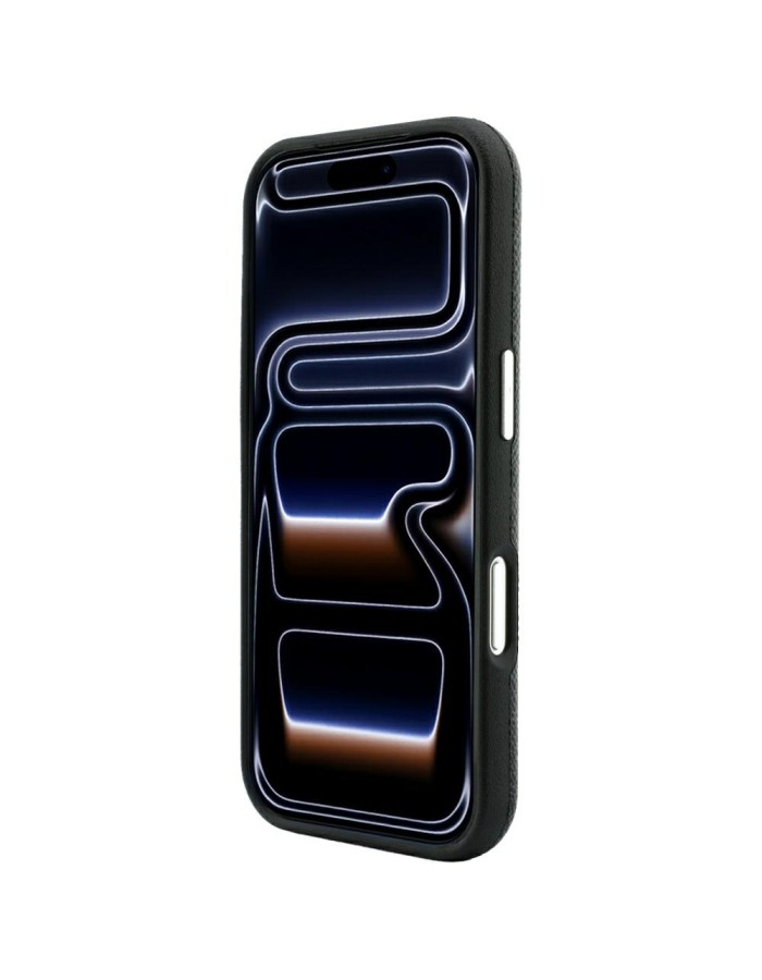 Karl Lagerfeld Grained Embossed Ring & Kameo Logo MagSafe Case for iPhone 18 Pro / 17 Pro - Black Karl Lagerfeld Grained Embossed Ring & Kameo Logo MagSafe Case for iPhone 18 Pro / 17 Pro - Black