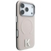 Karl Lagerfeld Grained Embossed Ring &amp;amp; Kameo Logo MagSafe Case for iPhone 18 Pro Max / 17 Pro Max - Beige