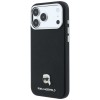 Karl Lagerfeld Grained Karl Head Metal MagSafe Case for iPhone 18 Pro / 17 Pro - Black