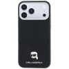 Karl Lagerfeld Grained Karl Head Metal MagSafe Case for iPhone 18 Pro / 17 Pro - Black
