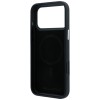 Karl Lagerfeld Grained Karl Head Metal MagSafe Case for iPhone 18 Pro / 17 Pro - Black