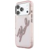 Karl Lagerfeld IML Big Signature Resin Metal Frame Case for iPhone 18 Pro Max / 17 Pro Max - Pink Karl Lagerfeld IML Big Signature Resin Metal Frame Case for iPhone 18 Pro Max / 17 Pro Max - Pink