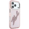 Karl Lagerfeld IML Big Signature Resin Metal Frame Case for iPhone 18 Pro Max / 17 Pro Max - Pink Karl Lagerfeld IML Big Signature Resin Metal Frame Case for iPhone 18 Pro Max / 17 Pro Max - Pink