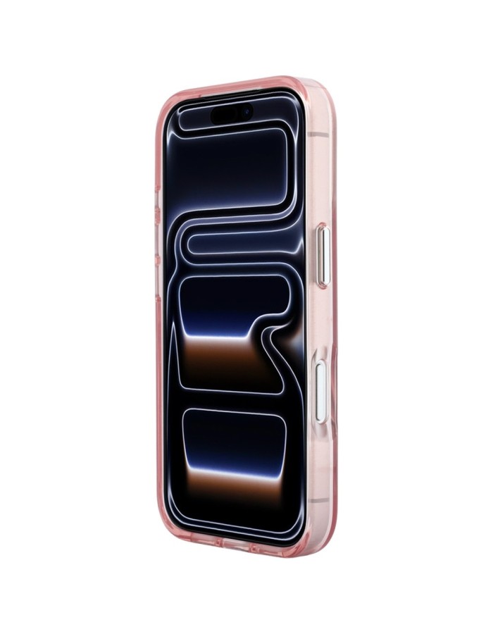 Karl Lagerfeld IML Big Signature Resin Metal Frame Case for iPhone 18 Pro Max / 17 Pro Max - Pink Karl Lagerfeld IML Big Signature Resin Metal Frame Case for iPhone 18 Pro Max / 17 Pro Max - Pink