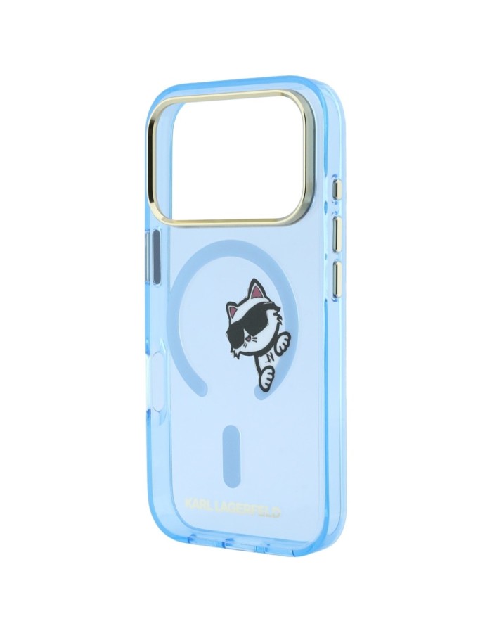 Karl Lagerfeld Peekaboo Logo MagSafe case for iPhone 18 Pro / 17 Pro - light blue Karl Lagerfeld Peekaboo Logo MagSafe case for iPhone 18 Pro / 17 Pro - light blue
