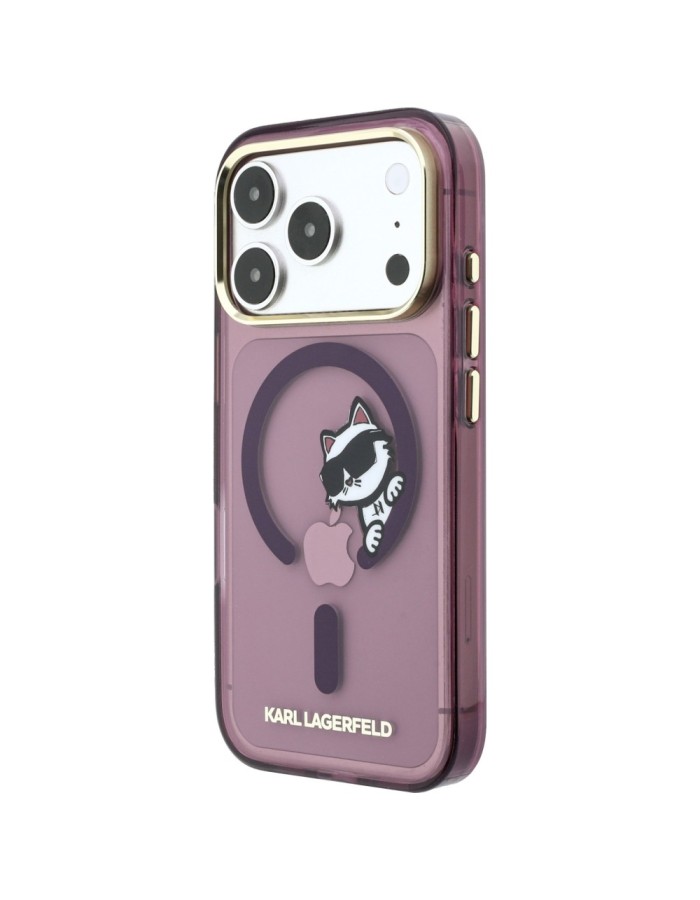 Karl Lagerfeld Peekaboo Logo MagSafe case for iPhone 18 Pro Max / 17 Pro Max - burgundy Karl Lagerfeld Peekaboo Logo MagSafe case for iPhone 18 Pro Max / 17 Pro Max - burgundy