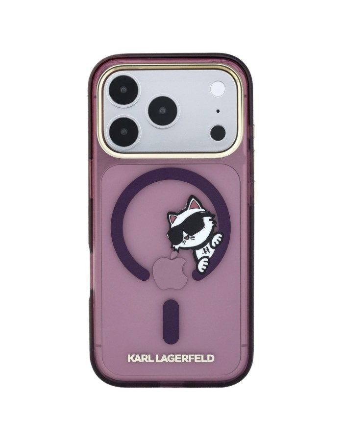 Karl Lagerfeld Peekaboo Logo MagSafe case for iPhone 18 Pro Max / 17 Pro Max - burgundy Karl Lagerfeld Peekaboo Logo MagSafe case for iPhone 18 Pro Max / 17 Pro Max - burgundy