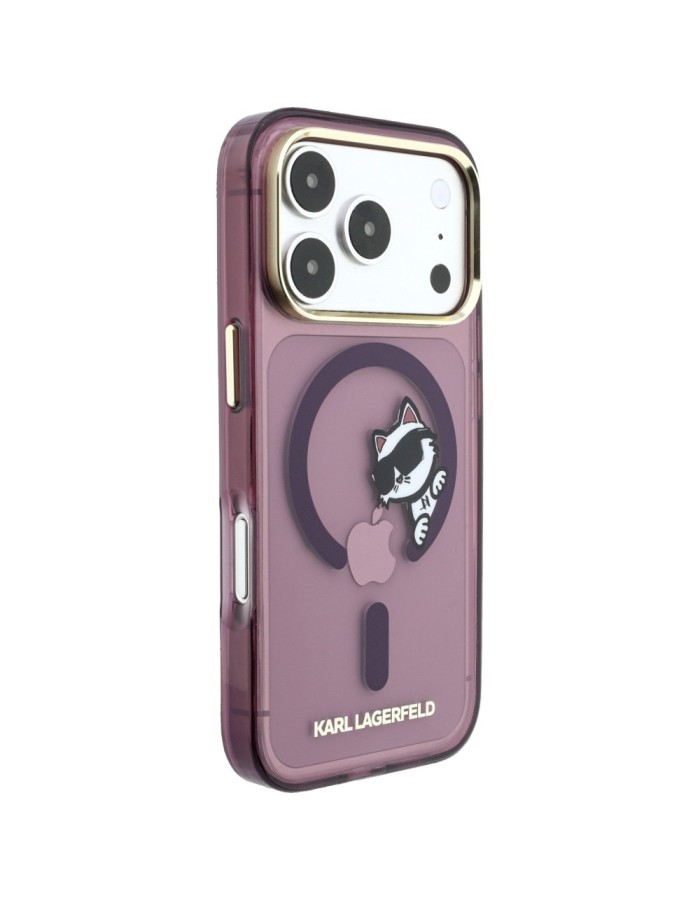 Karl Lagerfeld Peekaboo Logo MagSafe case for iPhone 18 Pro Max / 17 Pro Max - burgundy Karl Lagerfeld Peekaboo Logo MagSafe case for iPhone 18 Pro Max / 17 Pro Max - burgundy