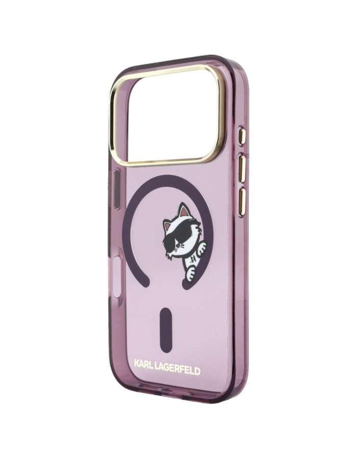 Karl Lagerfeld Peekaboo Logo MagSafe case for iPhone 18 Pro Max / 17 Pro Max - burgundy Karl Lagerfeld Peekaboo Logo MagSafe case for iPhone 18 Pro Max / 17 Pro Max - burgundy