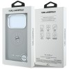 Karl Lagerfeld Point & Choupette Sketch MagSafe Case for iPhone 18 Pro / 17 Pro - Gray Karl Lagerfeld Point & Choupette Sketch MagSafe Case for iPhone 18 Pro / 17 Pro - Gray