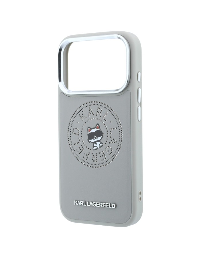 Karl Lagerfeld Point & Choupette Sketch MagSafe Case for iPhone 18 Pro Max / 17 Pro Max - Gray Karl Lagerfeld Point & Choupette Sketch MagSafe Case for iPhone 18 Pro Max / 17 Pro Max - Gray
