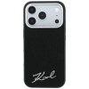 Karl Lagerfeld Saffiano Small Script Metal Logo MagSafe Case for iPhone 18 Pro / 17 Pro - Black Karl Lagerfeld Saffiano Small Script Metal Logo MagSafe Case for iPhone 18 Pro / 17 Pro - Black