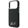 Karl Lagerfeld Saffiano Small Script Metal Logo MagSafe Case for iPhone 18 Pro / 17 Pro - Black Karl Lagerfeld Saffiano Small Script Metal Logo MagSafe Case for iPhone 18 Pro / 17 Pro - Black
