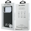 Karl Lagerfeld Saffiano Small Script Metal Logo MagSafe Case for iPhone 18 Pro / 17 Pro - Black Karl Lagerfeld Saffiano Small Script Metal Logo MagSafe Case for iPhone 18 Pro / 17 Pro - Black