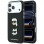 Karl Lagerfeld Saffiano Case with Karl &amp;amp; Choupette Heads Pins &amp;amp; Logo for iPhone 18 Pro Max / 17 Pro Max - Black