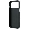 Karl Lagerfeld Saffiano Case with Karl &amp;amp; Choupette Heads Pins &amp;amp; Logo for iPhone 18 Pro Max / 17 Pro Max - Black