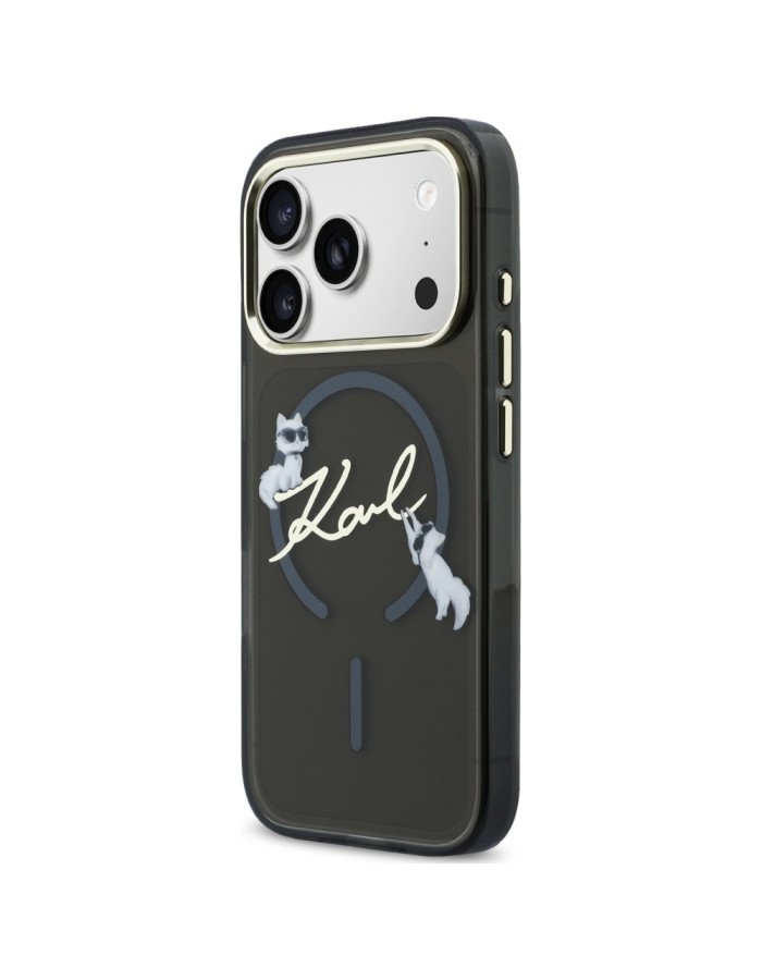 Karl Lagerfeld Script Logo MagSafe Case for iPhone 18 Pro Max / 17 Pro Max - Black