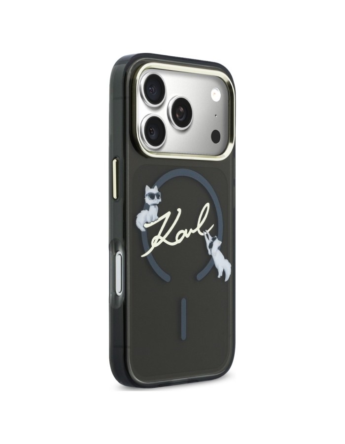 Karl Lagerfeld Script Logo MagSafe Case for iPhone 18 Pro Max / 17 Pro Max - Black