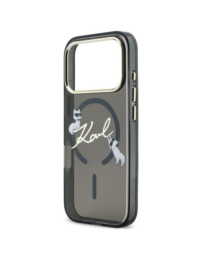 Karl Lagerfeld Script Logo MagSafe Case for iPhone 18 Pro Max / 17 Pro Max - Black