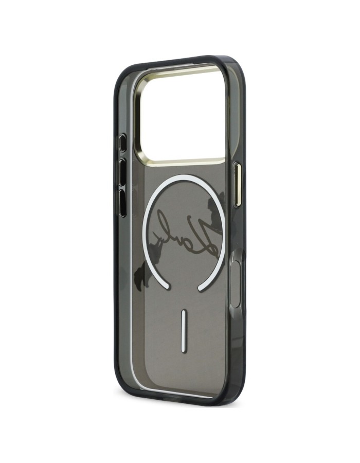 Karl Lagerfeld Script Logo MagSafe Case for iPhone 18 Pro Max / 17 Pro Max - Black