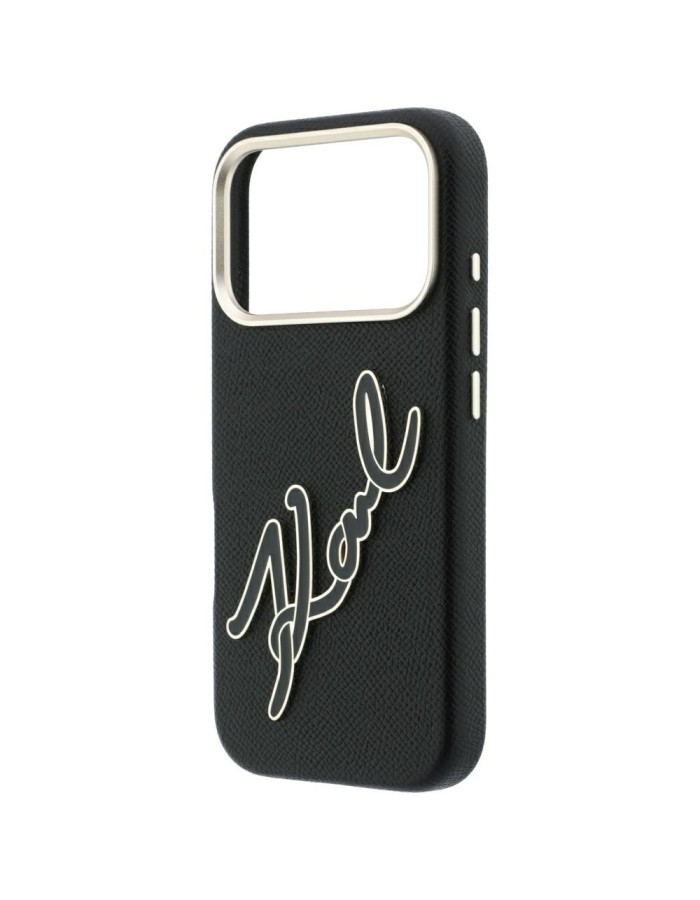 Karl Lagerfeld Smooth Big Resin Signature Logo Case for iPhone 18 Pro / 17 Pro - Black Karl Lagerfeld Smooth Big Resin Signature Logo Case for iPhone 18 Pro / 17 Pro - Black
