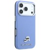 Karl Lagerfeld Grained Heads Metal MagSafe Case for iPhone 18 Pro / 17 Pro - Blue