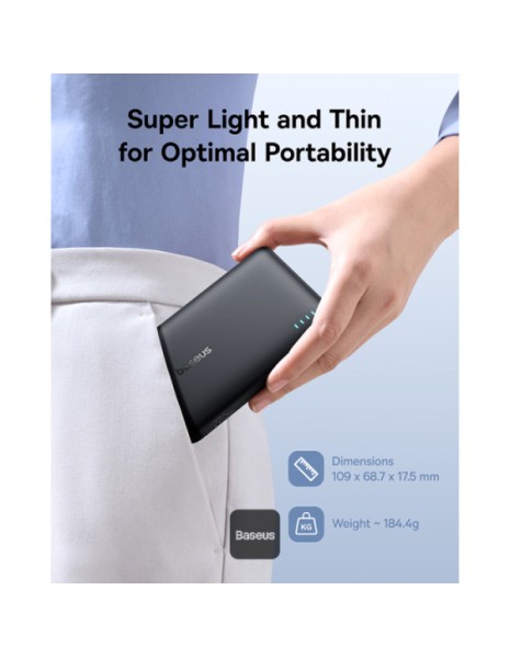 Baseus Powerbank 22.5W 10000mAh EnerFill FP21 Black